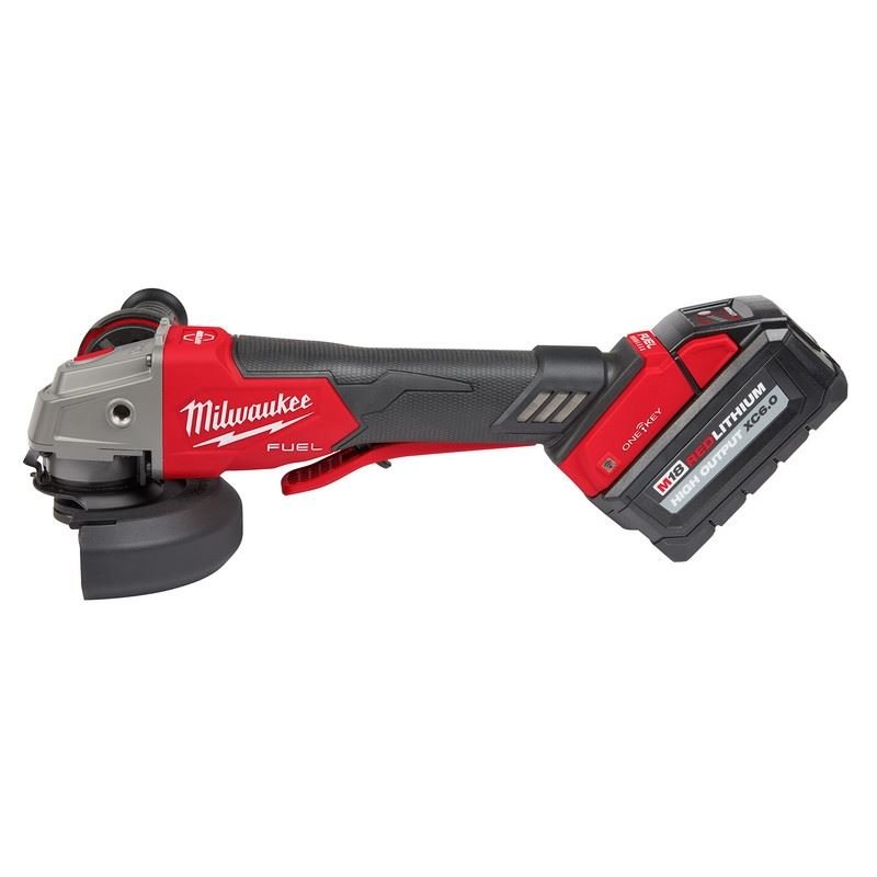 Milwaukee 2882 - 22 M18 FUEL 4 - 1/2n / 5in Braking Grinder w/ ONE - KEY Paddle Switch, No Lock - Mississauga Hardware Centre Inc