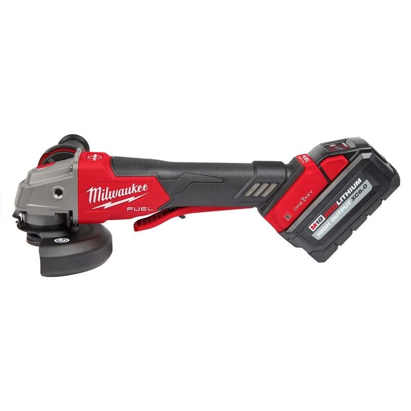 Milwaukee 2882 - 22 M18 FUEL 4 - 1/2n / 5in Braking Grinder w/ ONE - KEY Paddle Switch, No Lock - Mississauga Hardware Centre Inc