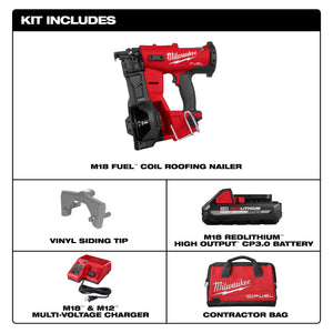 Milwaukee 2909 - 21 M18 FUEL™ Coil Roofing Nailer Kit - Mississauga Hardware Centre Inc