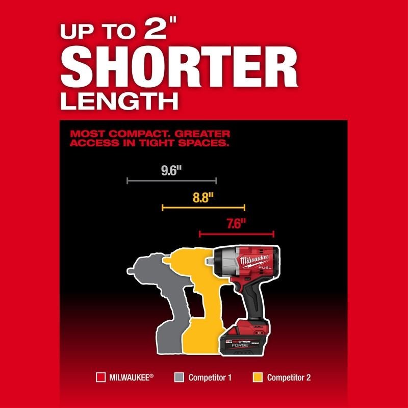 Milwaukee 2967 - 20 M18 FUEL 1/2in High Torque Impact Wrench w/ Friction Ring - Mississauga Hardware Centre Inc