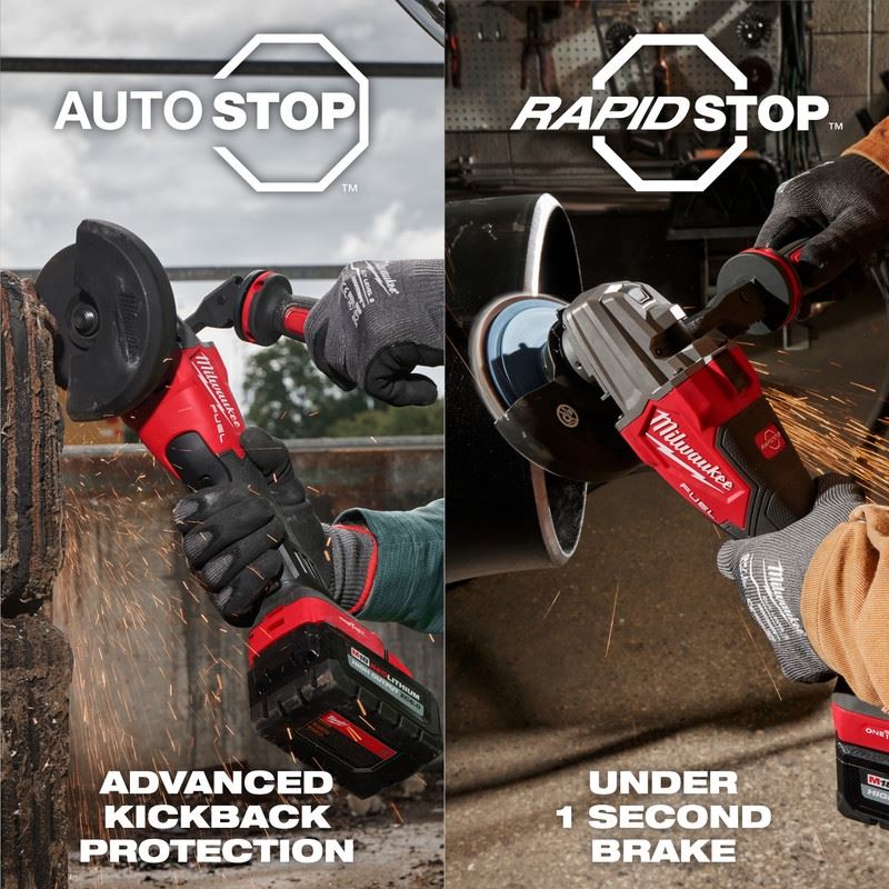 Milwaukee 2986 - 20 M18 FUEL 4 - 1/2 in / 5 in Dual - Trigger Braking Grinder - Mississauga Hardware Centre Inc