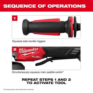 Milwaukee 2986 - 20 M18 FUEL 4 - 1/2 in / 5 in Dual - Trigger Braking Grinder - Mississauga Hardware Centre Inc