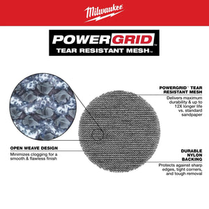 Milwaukee 3” Mesh Sanding Discs with POWERGRID™ Tear Resistant Mesh - Mississauga Hardware Centre Inc