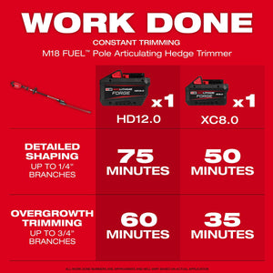 Milwaukee 3012 - 20 M18 FUEL™ Pole Articulating Hedge Trimmer - Mississauga Hardware Centre Inc