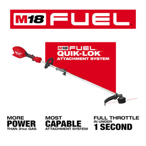 Milwaukee 3016 - 20ST M18 FUEL™ String Trimmer w/ QUIK - LOK™ - Mississauga Hardware Centre Inc