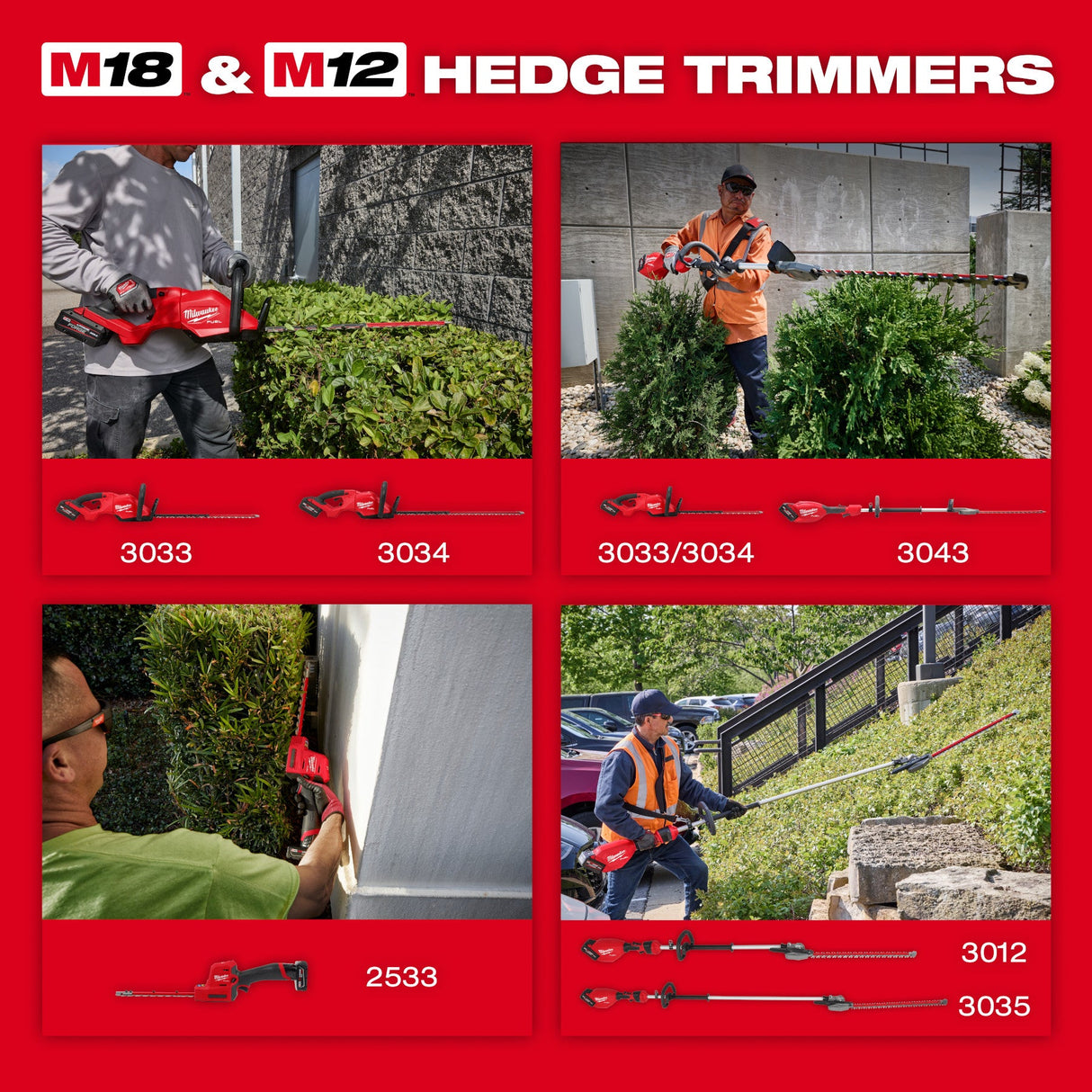Milwaukee 3033 - 20 M18 FUEL™ 24" Hedge Trimmer - Mississauga Hardware Centre Inc