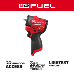Milwaukee 3049 - 20 M12 FUEL™ 3/8" Subcompact Impact Wrench w/ Friction Ring (Tool Only) - Mississauga Hardware Centre Inc