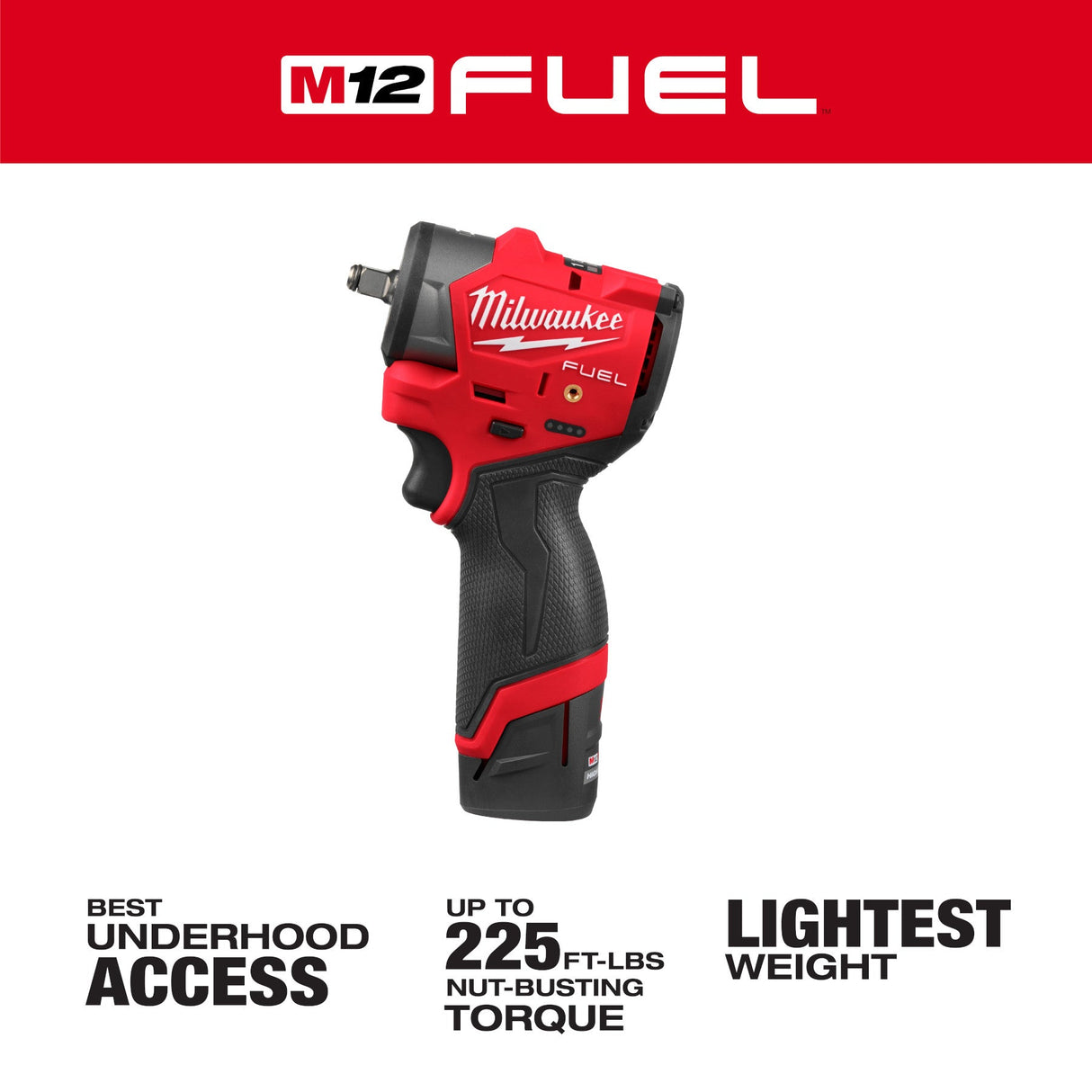 Milwaukee 3049 - 22 M12 FUEL™ 3/8" Subcompact Impact Wrench w/ Friction Ring Kit - Mississauga Hardware Centre Inc