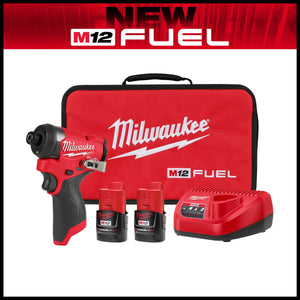 Milwaukee 3453 - 22 M12 FUEL™ 1/4" Hex Impact Driver Kit - Mississauga Hardware Centre Inc