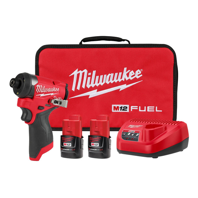 Milwaukee 3453 - 22 M12 FUEL™ 1/4" Hex Impact Driver Kit - Mississauga Hardware Centre Inc