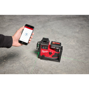 Milwaukee 3642 - 21 M12™ Green 360° 3 - Plane Laser w/Automatic Alignment & Receiver - Mississauga Hardware Centre Inc