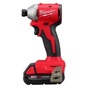 Milwaukee 3650 - 22CT M18™ Compact Brushless 1/4" Hex Impact Driver Kit - Mississauga Hardware Centre Inc