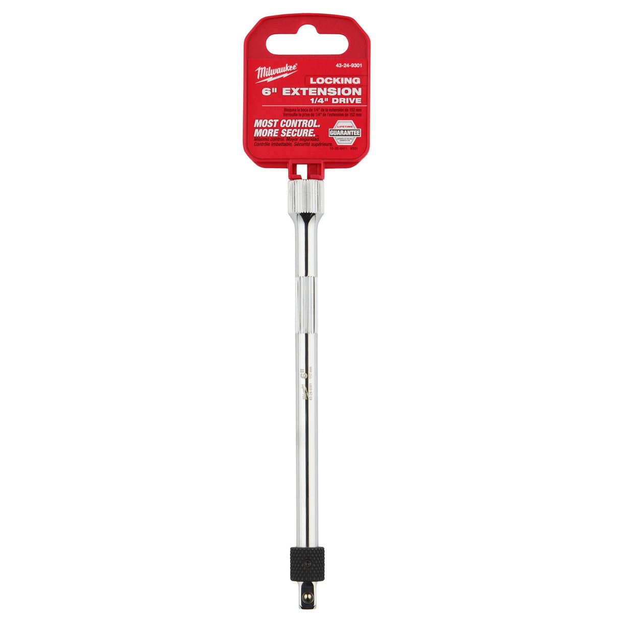 Milwaukee 43 - 24 - 9301 1/4" Drive 6" Locking Extension - Mississauga Hardware Centre Inc
