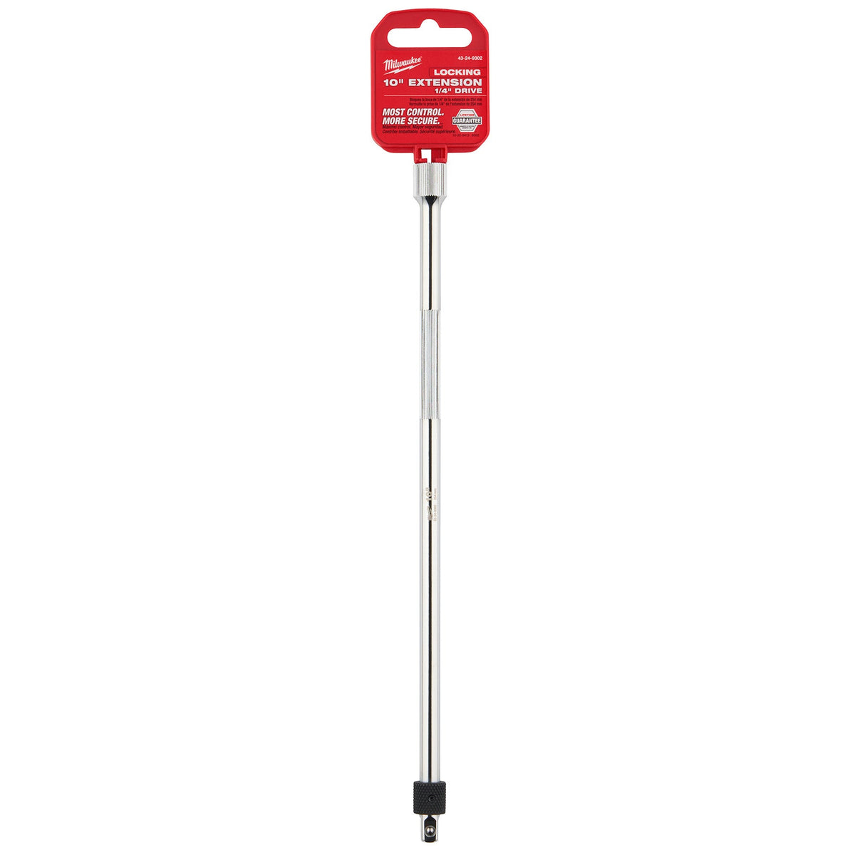Milwaukee 43 - 24 - 9302 1/4" Drive 10" Locking Extension - Mississauga Hardware Centre Inc