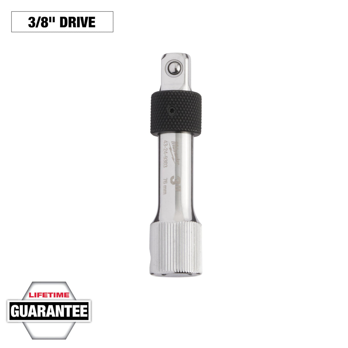 Milwaukee 43 - 24 - 9303 3/8" Drive 3" Locking Extension - Mississauga Hardware Centre Inc