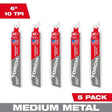 Milwaukee | 48 - 00 - 5551 CARBIDE Teeth For Medium Metal 6 in 5 pk - Mississauga Hardware Centre Inc