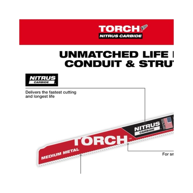 Milwaukee | 48 - 00 - 6252 Nitrus CARBIDE Teeth For Medium Metal 9 in 1 pk - Mississauga Hardware Centre Inc