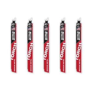 Milwaukee 48 - 00 - 6552 Sawzall Blades, Nitrus CARBIDE Teeth For Medium Metal - 5 Pack - Mississauga Hardware Centre Inc