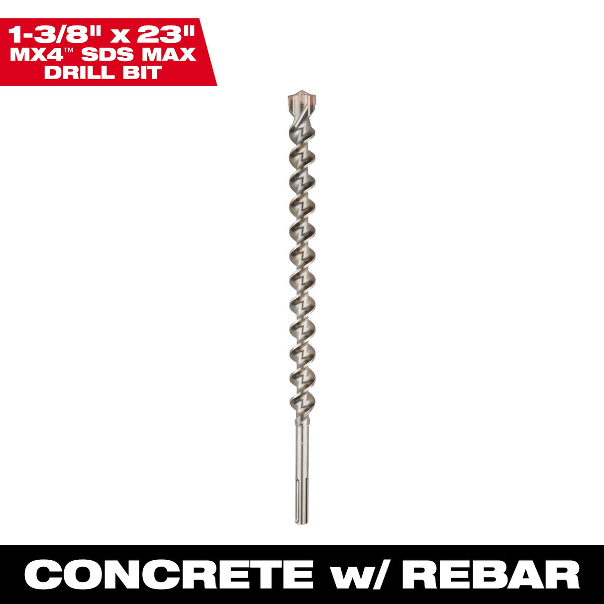 Milwaukee 48 - 20 - 3980 SDS MAX 4CT MX4™ 1 - 3/8" X 18" X 23" - Mississauga Hardware Centre Inc