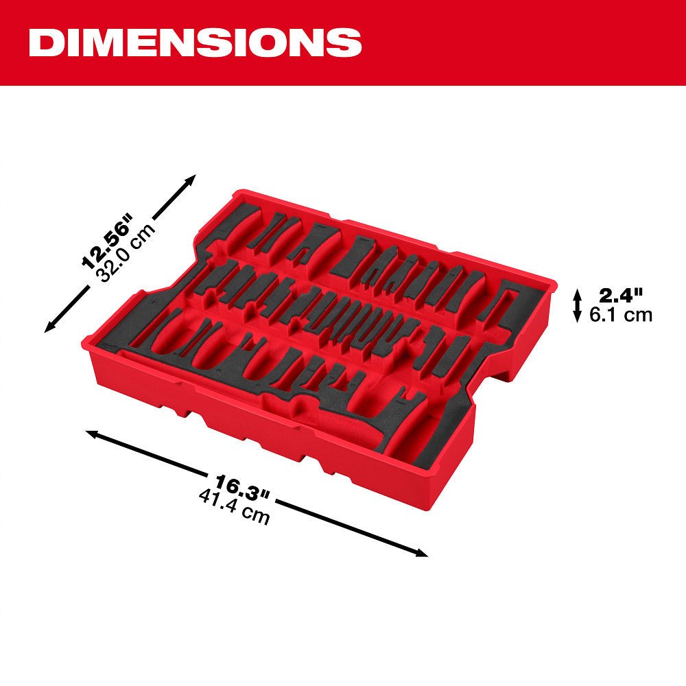 Milwaukee 48 - 22 - 0158 17pc. Screwdriver & Pry Bar Set with Tray for PACKOUT™ Drawers - Mississauga Hardware Centre Inc