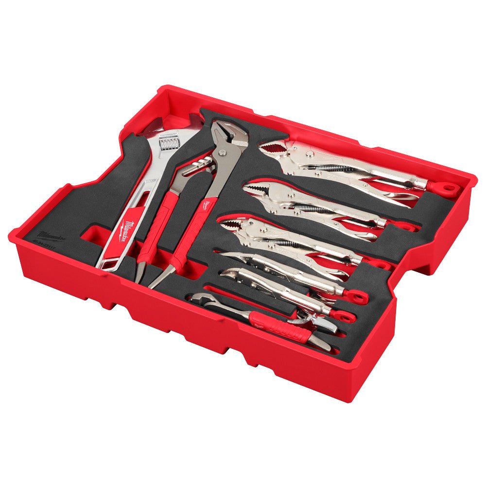 Milwaukee 48 - 22 - 0160 9pc. Pliers & Wrench Set with Tray for PACKOUT™ Drawers - Mississauga Hardware Centre Inc