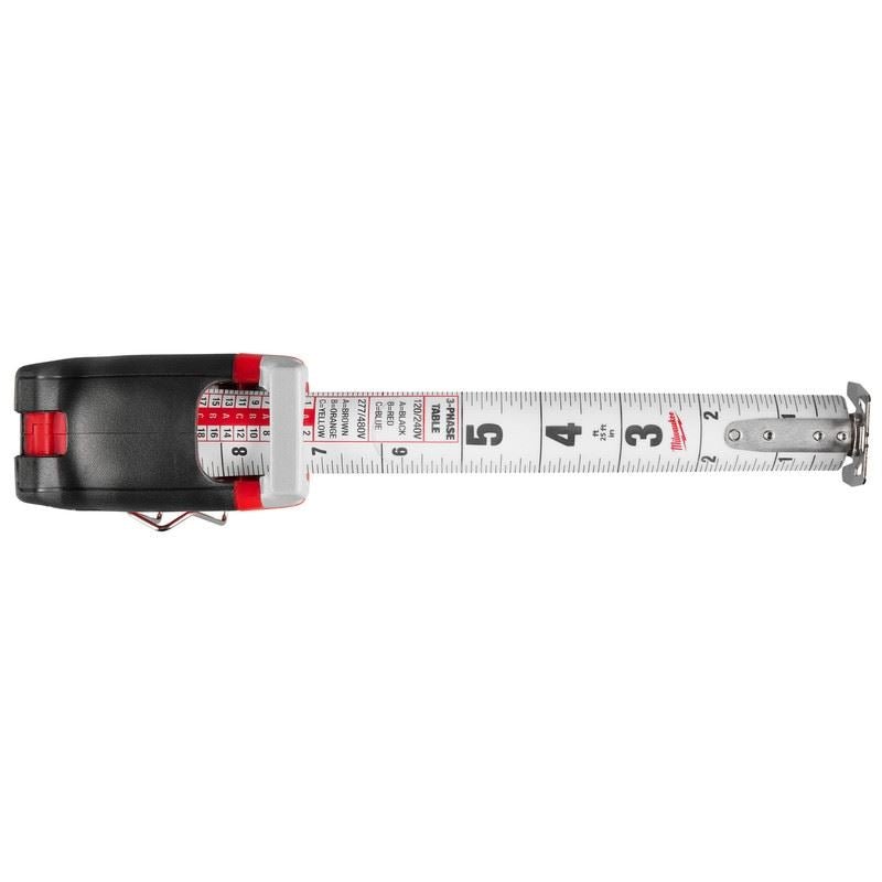 Milwaukee 48 - 22 - 0327 25ft Electricians Compact Wide Blade Magnetic Tape Measure - Mississauga Hardware Centre Inc