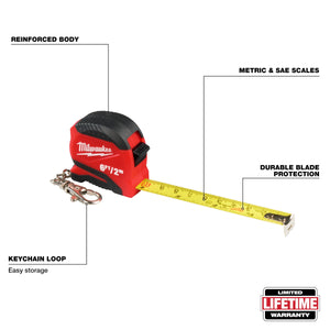 Milwaukee 48 - 22 - 1706 6ft/2m Keychain Tape Measure - Mississauga Hardware Centre Inc