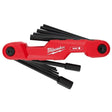 Milwaukee 48 - 22 - 2180 11 - Key Electrician's Folding Hex Key Set - SAE - Mississauga Hardware Centre Inc