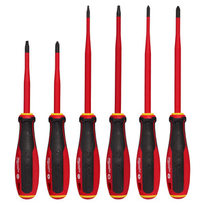 Milwaukee 48 - 22 - 2206 6pc 1000V Insulated Slim Tip Screwdriver Set - Mississauga Hardware Centre Inc
