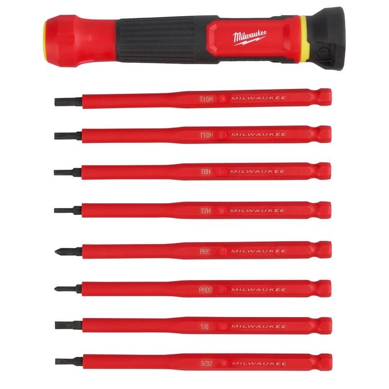 Milwaukee 48 - 22 - 2217 8 - in - 1 1000V Insulated Precision Multi - Bit Screwdriver - Mississauga Hardware Centre Inc
