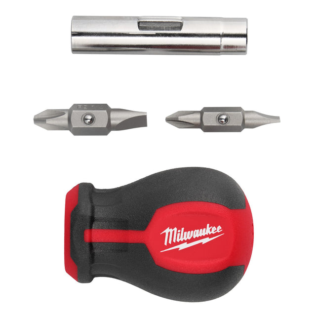 Milwaukee 48 - 22 - 2762 6 - IN - 1 Stubby Multi - Bit Screwdriver - Mississauga Hardware Centre Inc