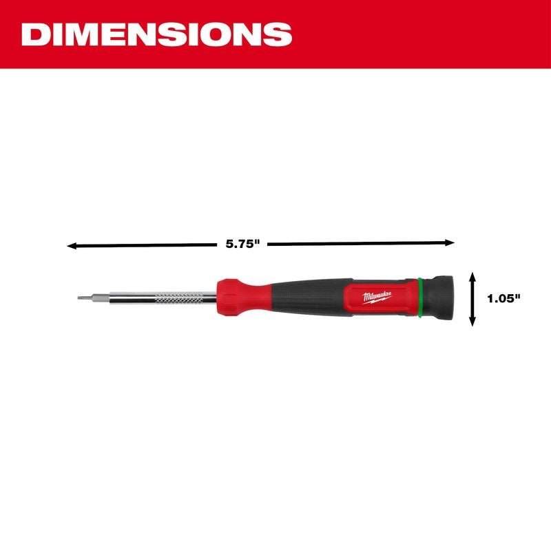 Milwaukee 48 - 22 - 2931 4 - in - 1 TORX Security Precision Multi - Bit Screwdriver - Mississauga Hardware Centre Inc