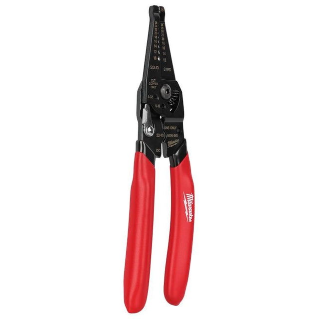 Milwaukee | 48 - 22 - 3052 10 - 28 AWG Multi - Purpose Dipped Grip Wire Stripper & Cutter w/ Reinforced Head - Mississauga Hardware Centre Inc