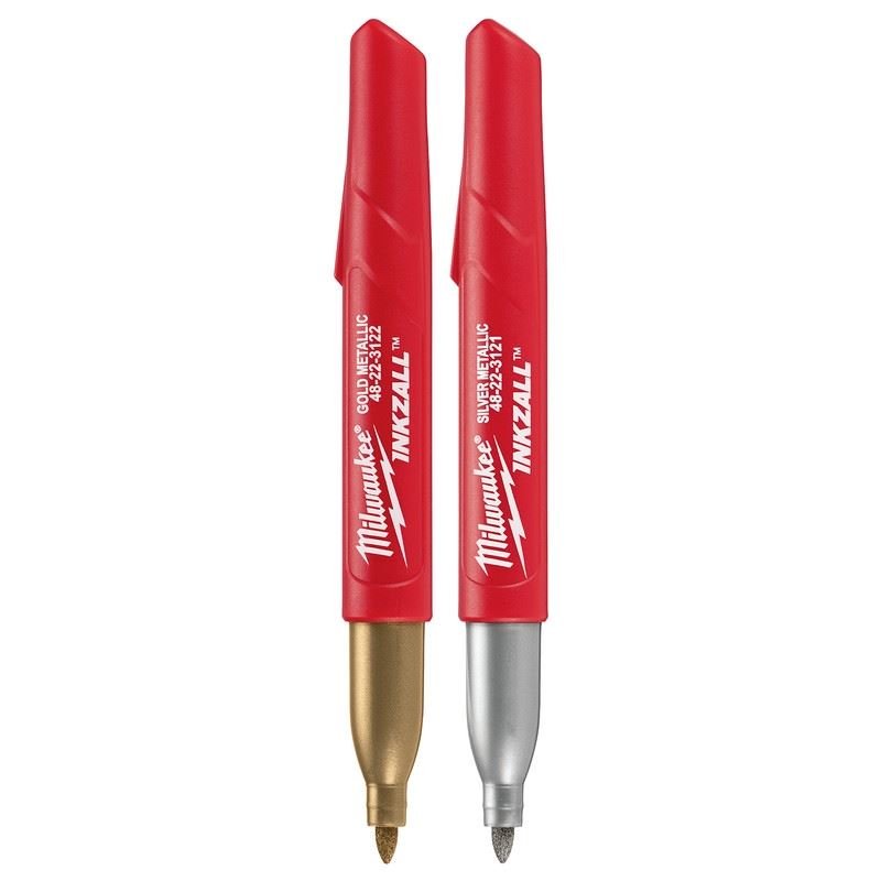 Milwaukee 48 - 22 - 3123 INKZALL Fine Point Metallic Marker - 2pk - Mississauga Hardware Centre Inc