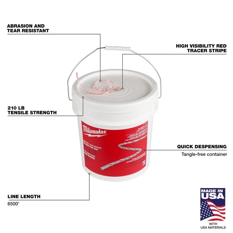 Milwaukee 48 - 22 - 4139 6500ft Poly Pull Line - Mississauga Hardware Centre Inc