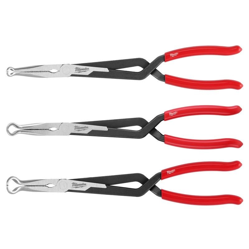 Milwaukee 48 - 22 - 6563 3PC Long Reach Hose Grip Pliers Set - Mississauga Hardware Centre Inc