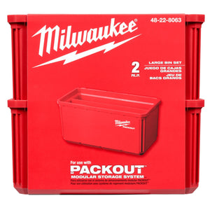 Milwaukee 48 - 22 - 8063 2pk Large Bin Set for PACKOUT™ - Mississauga Hardware Centre Inc