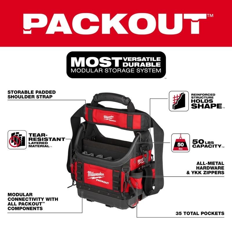 Milwaukee 48 - 22 - 8311 PACKOUT 10in Structured Tote - Mississauga Hardware Centre Inc