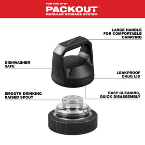 Milwaukee 48 - 22 - 8370 Chug Lid for PACKOUT™ Bottles - Mississauga Hardware Centre Inc
