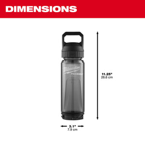 Milwaukee 48 - 22 - 8371B 25oz PACKOUT™ Bottle with Chug Lid - Black - Mississauga Hardware Centre Inc