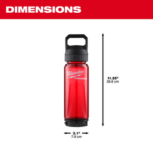 Milwaukee 48 - 22 - 8372R 34oz PACKOUT™ Bottle with Chug Lid - Red - Mississauga Hardware Centre Inc