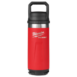 Milwaukee 48 - 22 - 8382R PACKOUT 18oz Insulated Bottle with Chug Lid - Red - Mississauga Hardware Centre Inc