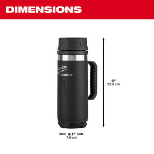 Milwaukee 48 - 22 - 8394B PACKOUT™ 18oz Insulated Mug with Sip Lid - Black - Mississauga Hardware Centre Inc