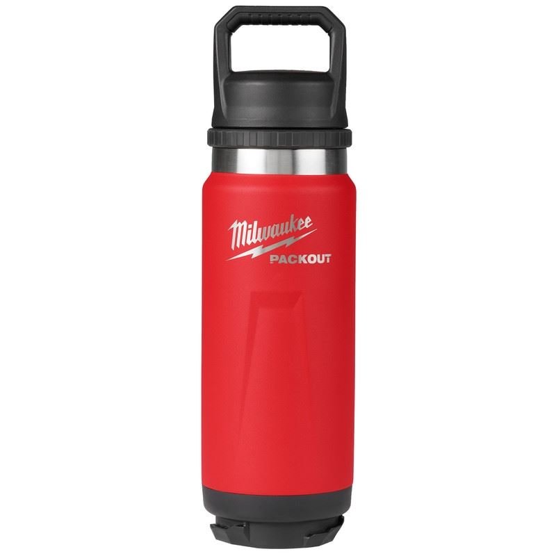 Milwaukee 48 - 22 - 8396R PACKOUT 24oz Insulated Bottle with Chug Lid - Red - Mississauga Hardware Centre Inc