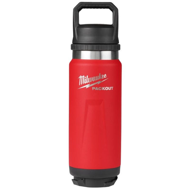 Milwaukee 48 - 22 - 8396R PACKOUT 24oz Insulated Bottle with Chug Lid - Red - Mississauga Hardware Centre Inc