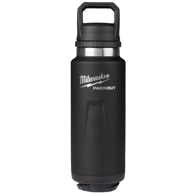 Milwaukee 48 - 22 - 8397B PACKOUT 36oz Insulated Bottle with Chug Lid - Black - Mississauga Hardware Centre Inc