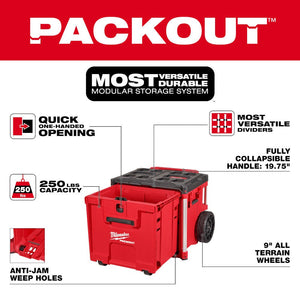 Milwaukee 48 - 22 - 8420 PACKOUT™ Rolling Drawer Tool Box - Mississauga Hardware Centre Inc