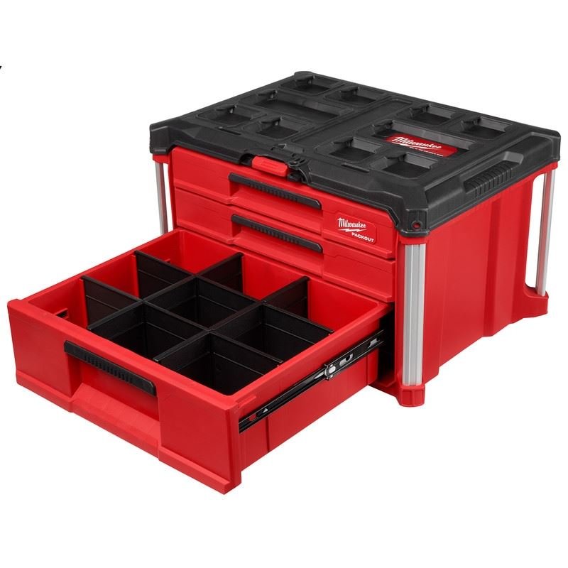 Milwaukee 48 - 22 - 8447 PACKOUT Multi - Depth 3 - Drawer Tool Box - Mississauga Hardware Centre Inc