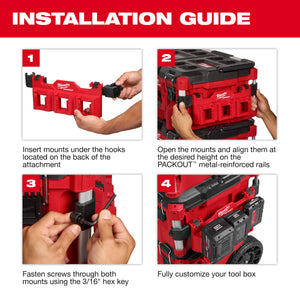 Milwaukee 48 - 22 - 8607 PACKOUT™ Tool Box Long Tool Holder Attachment - Mississauga Hardware Centre Inc