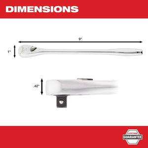 Milwaukee 48 - 22 - 9005 1/4in Drive 9in Ratchet - Mississauga Hardware Centre Inc